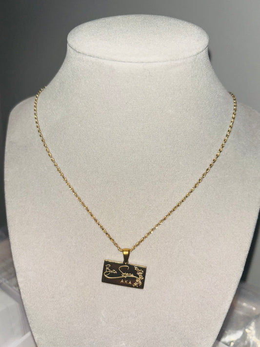 Beta Sigma - Serious Matter Necklace