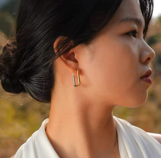 Circle the Block -Earrings