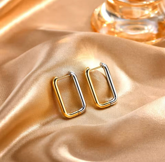 Circle the Block -Earrings