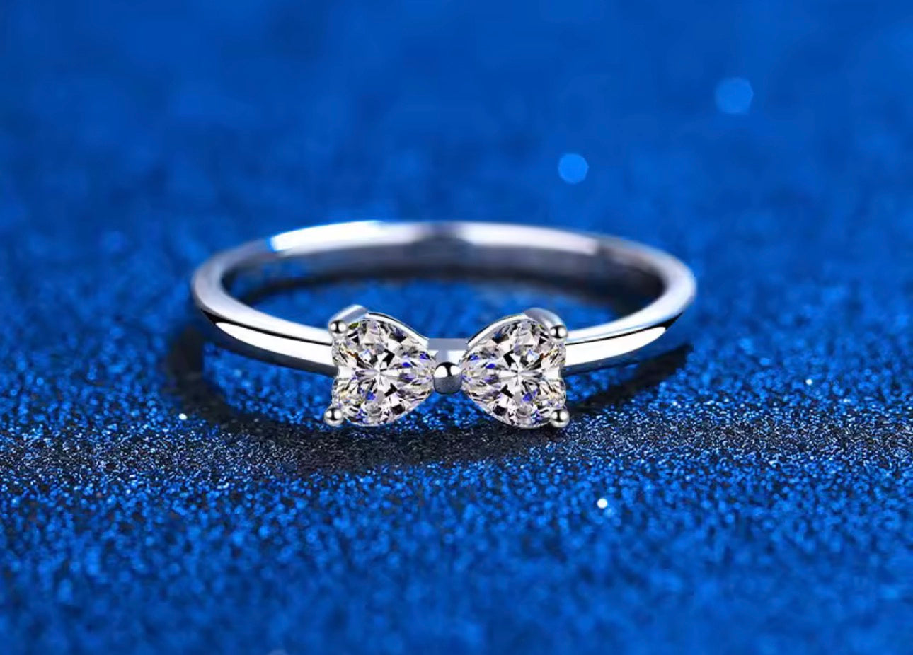 Sealed with a Bow - Moissanite Ring