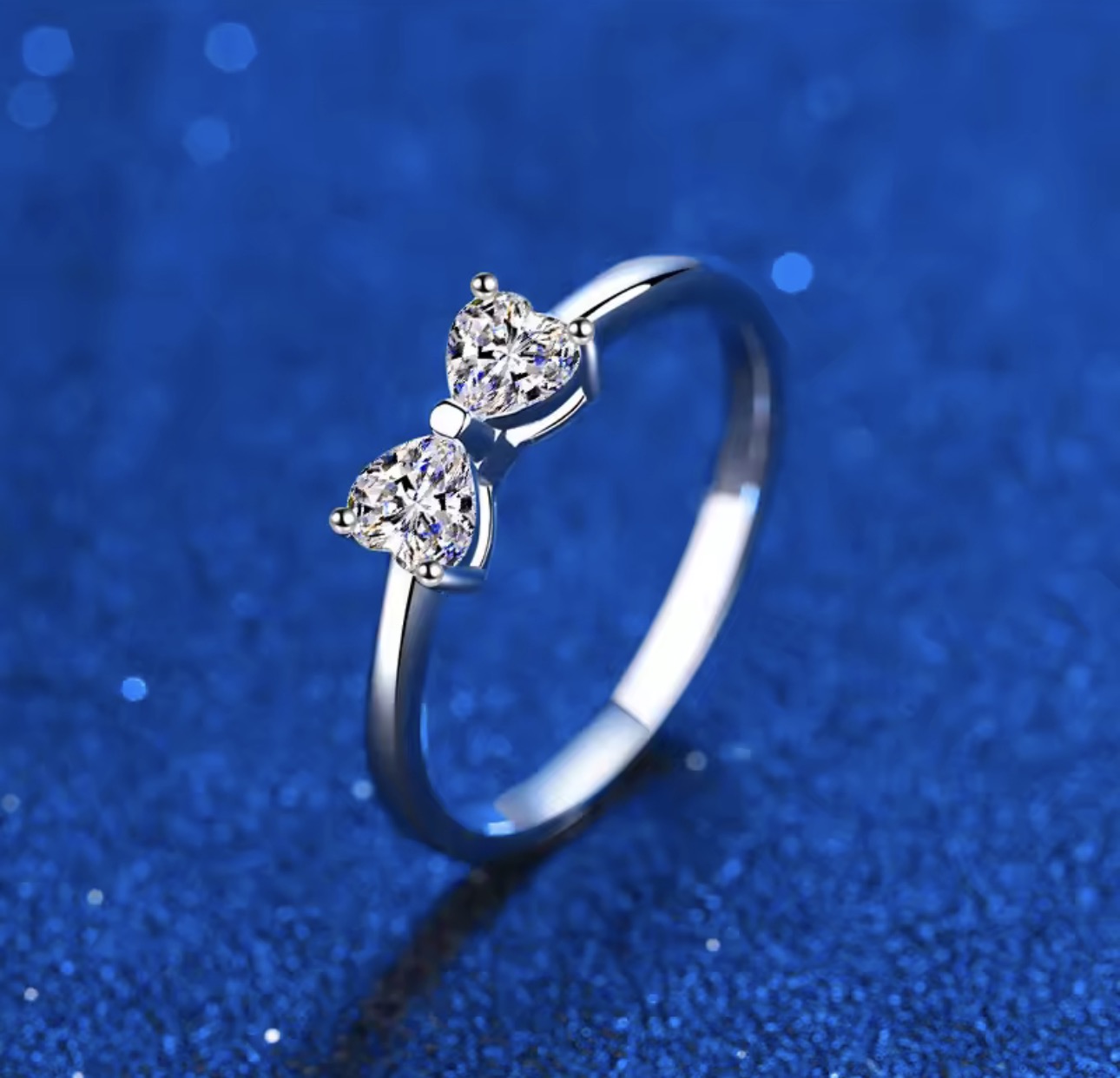 Sealed with a Bow - Moissanite Ring