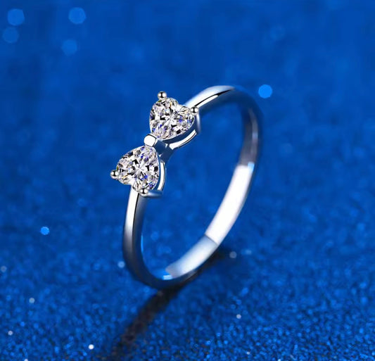 Sealed with a Bow - Moissanite Ring