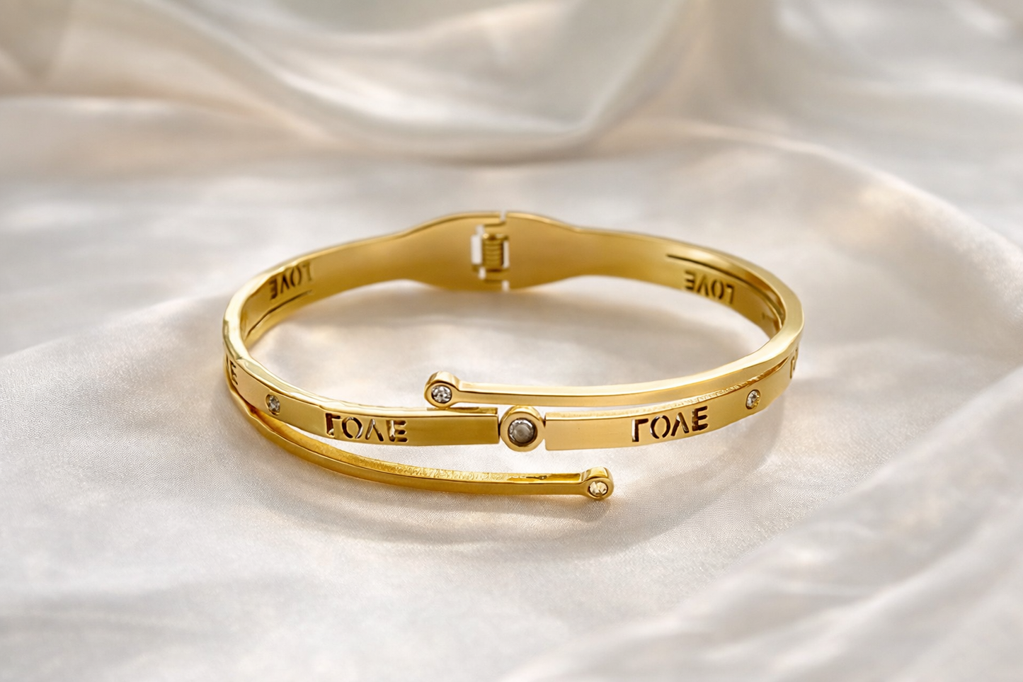 Backwards Love Bangle