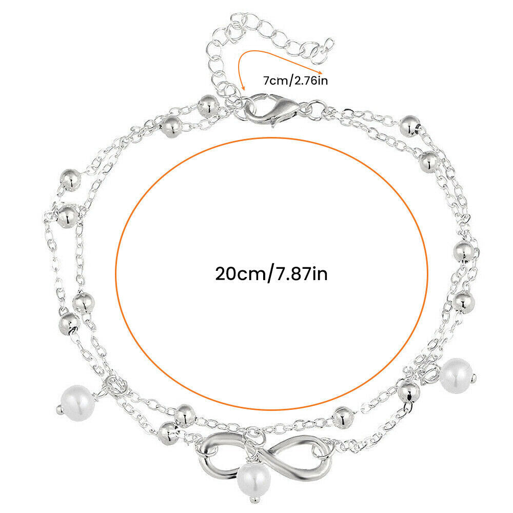 Forever Ever Forever Ever - Double Ankle Bracelet