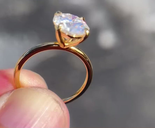 Angela Moissanite Ring
