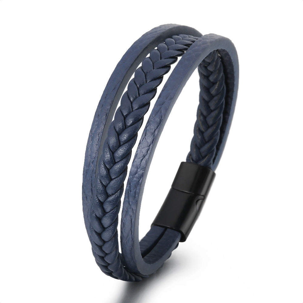Totally Intertwined- Cattle Leather Bracelet