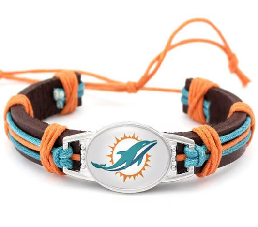 Fan Bracelet -Miami Dolphins NFL
