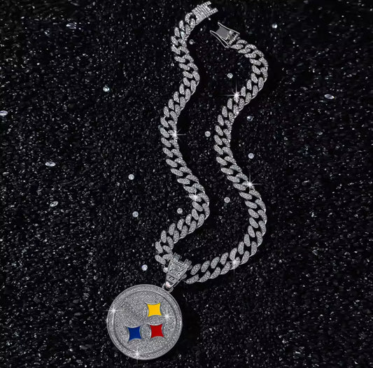 Just Take It - Steelers Cuban Charm and Chain