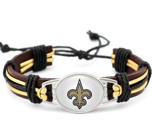 Fan Bracelet -New Orleans Saints NFL