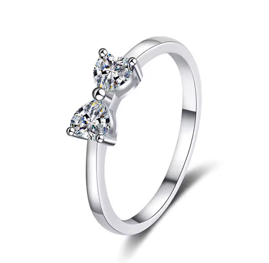 Sealed with a Bow - Moissanite Ring