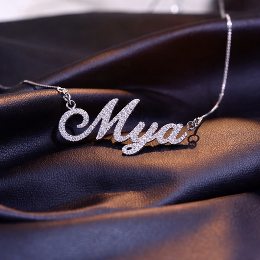 Name in Lights - Moissanite Custom Name Plate