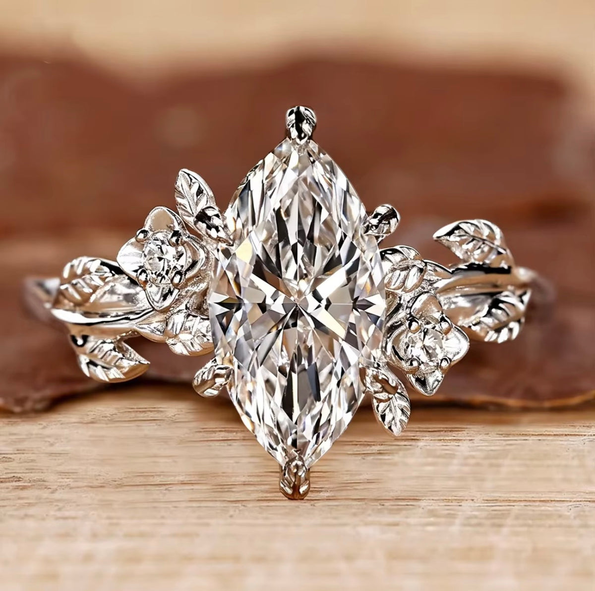 Elizabeth Moissanite Ring