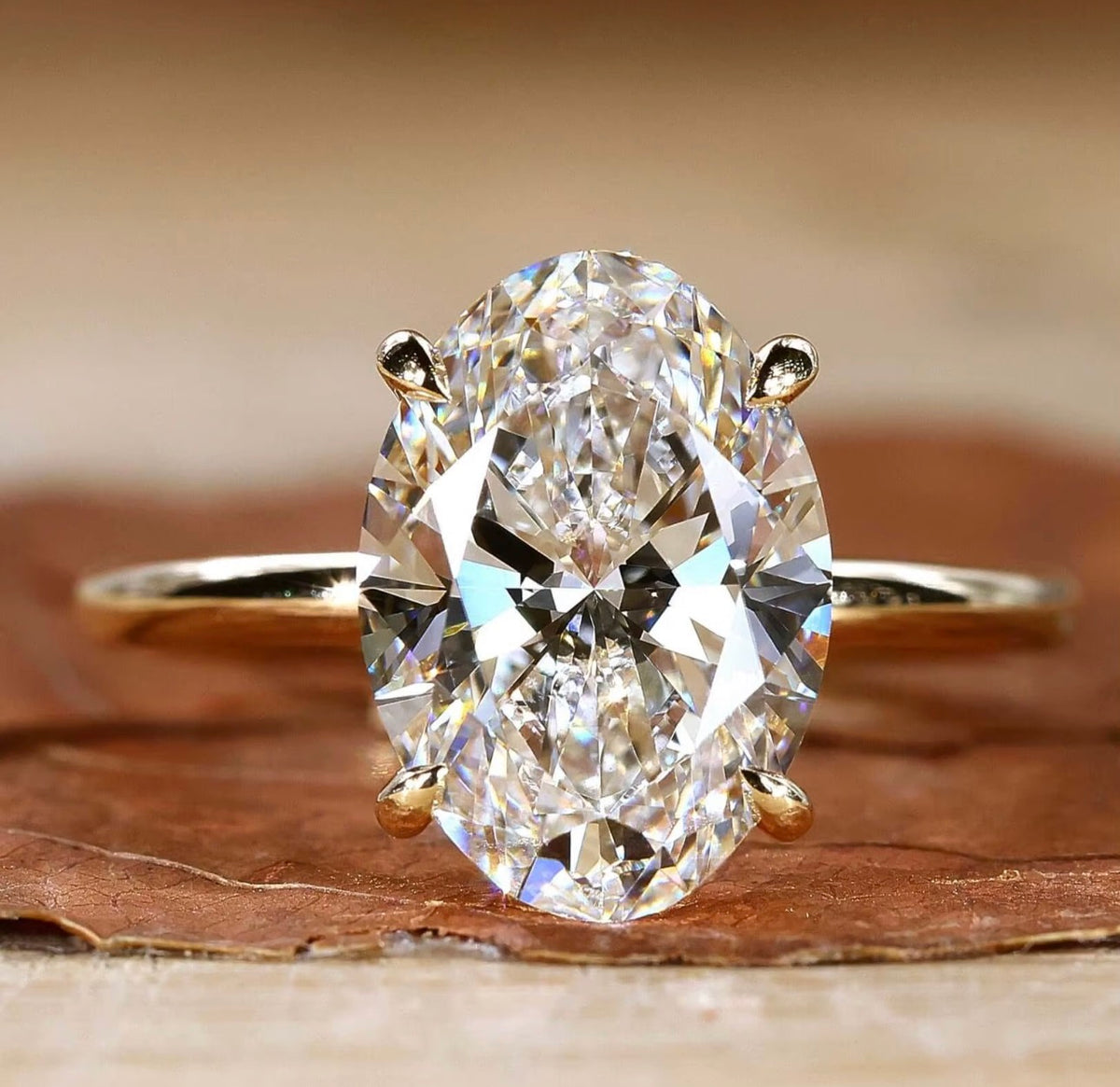 The Oval - Moissanite Ring
