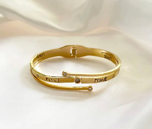 Backwards Love Bangle